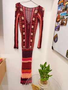 Boho Crochet Maxi Dress
