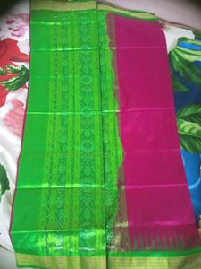 Sambalpuri half tissue pata saree