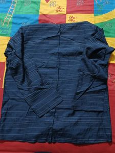 Two piece navy blue top