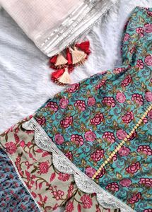 Multicolour Gharara Set