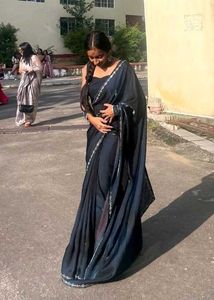 Elegant blue Saree
