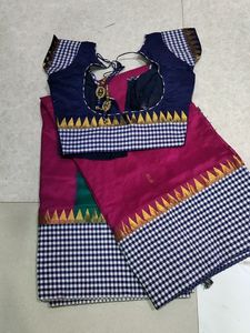 Pure Silk Kanjivaram Half &amp;Half