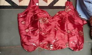 New Selling  Blouse( Sleeves Are Attached Inside)