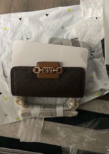 og Michael Kors Brown Logo Crossbody Bag