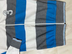 Two Striped Zip-Up Hoodie