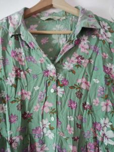 Collared Neck Dress For Women, 40inch