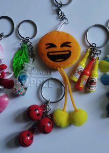 Assorted Fun Keychains 10 pcs set