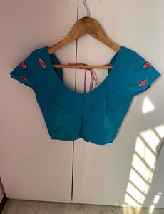 Teal Embroidered Blouse