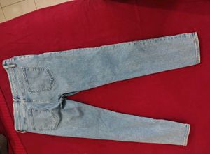 Light Wash Distressed Denim Jeans