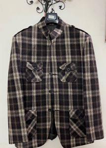 Men's Checked Ethnic Jacket