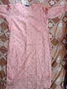 Pink Printed Kurta
