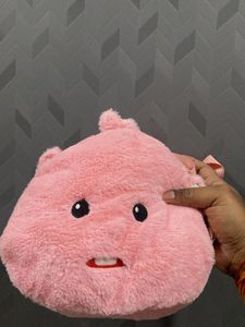 Cute Pink Plush Bag