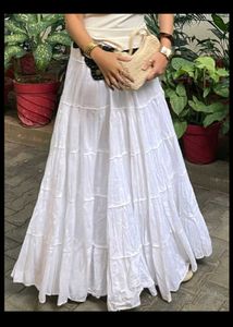 Big Flared Long Skirt
