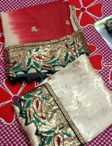 kurta dupatta set sequence worked