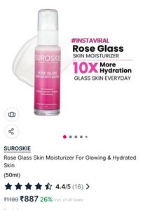 Suroskie Rose Glass Skin Moisturizer