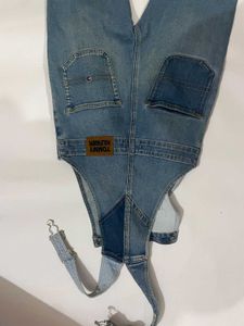 tommy denim dungaree set