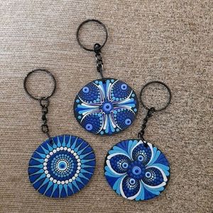 Dot Mandala Keychains . Colours Can Be Customized