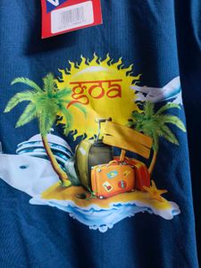 VEA Blue Graphic Print T-shirt