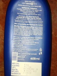 Nivea Nourishing Body Milk Lotion