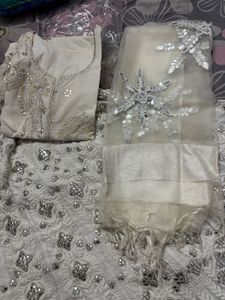 Embellished White Lehenga Choli