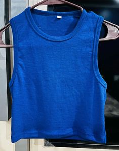 Royal Blue Ribbed Tank Top