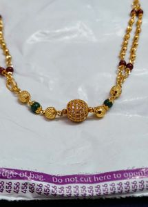 Elegant Gold Necklace with CZ Pendant