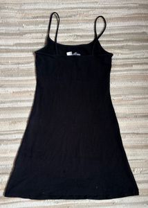 Black Spaghetti Strap Mini Dress