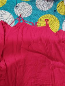Pink Cold Shoulder Top