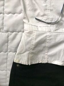 Chic White Peplum Blouse