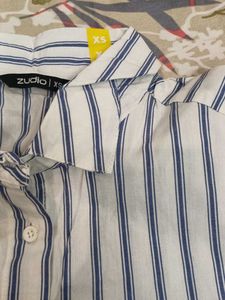 Striped Button-Up Shirt