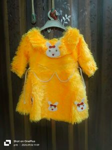 Fluffy Yellow Bunny Dress