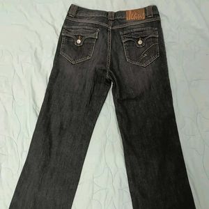 Stylish Dark Wash Flare Jeans