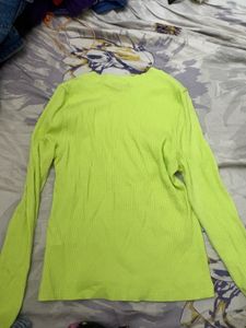 Neon Ribbed Long Sleeve baby tee