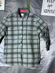 H&amp;M Oversized Plaid Shacket