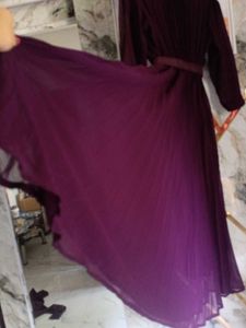 Elegant Pleated V-Neck Dress