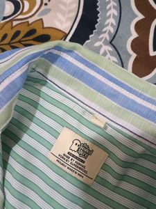 the souled store Striped Button-Up Shirt oversized