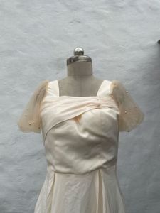Elegant Cream Maxi Dress