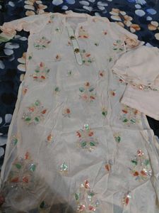 pakistani suit with sequence work