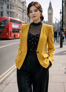 Yellow blazer- Modern Chic