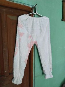 length 35,White Printed Palazzo Pants