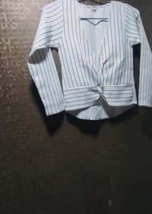 white kids jacket with black lining