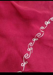 Red Full Hand Work Saree