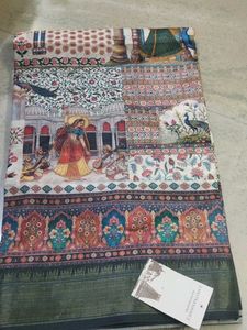 Vibrant Printed Saree
