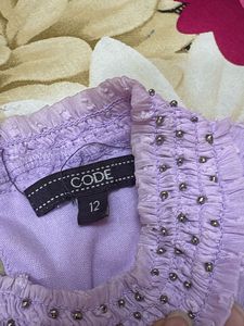 Chic Lavender Puff Sleeve Top