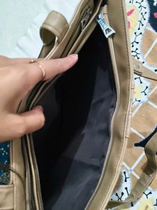Stylish Taupe Tote Bag