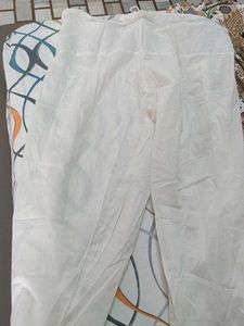 Comfortable White Patiala Pants