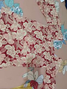 Floral Print Long Sleeve Blouse
