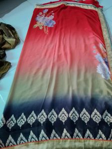 "DISCOUNT OFFER"Printed Saree With Blouse