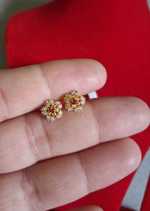 Heart Stud Earrings gold 22crt
