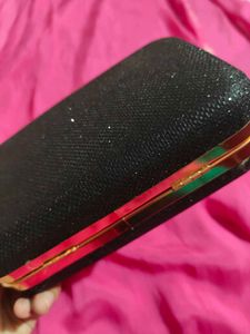 Sparkly Black Clutch Bag